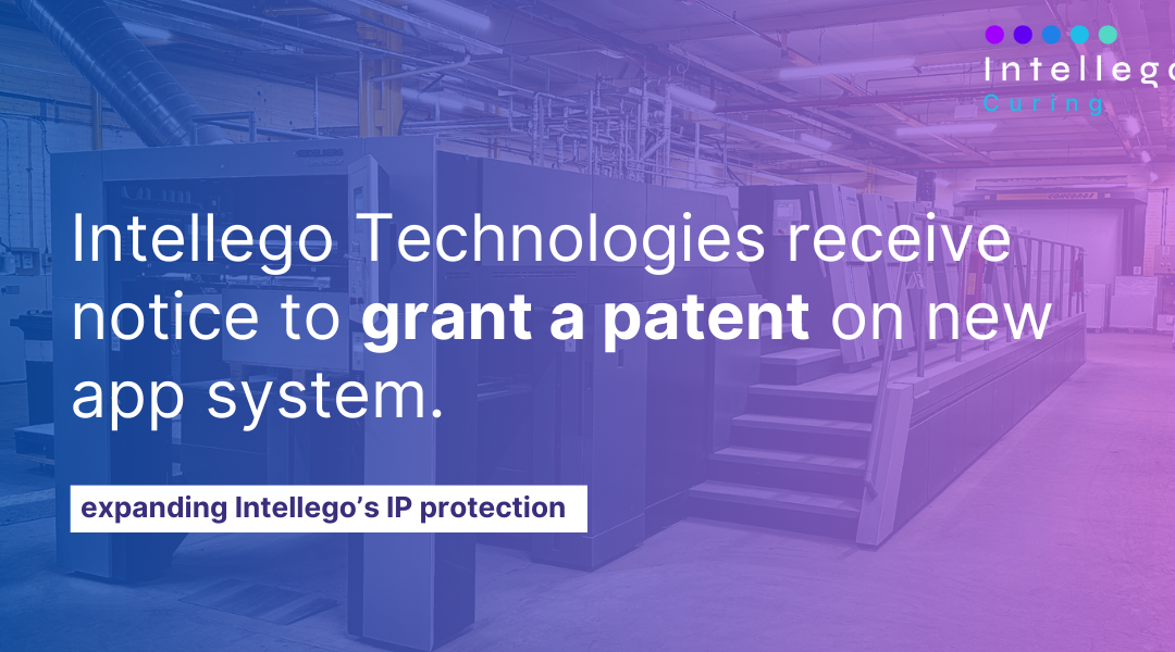 Intellego receives notice to grant patent for its app system